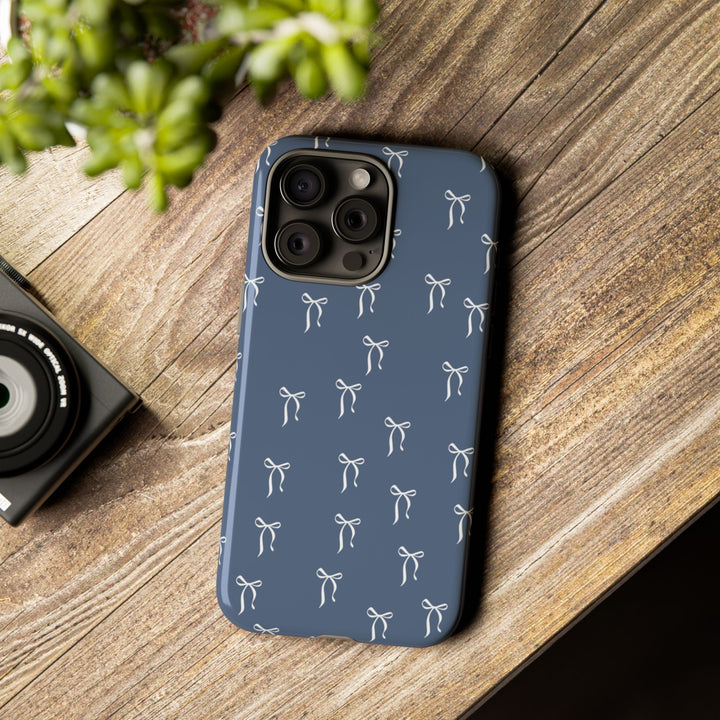 Ribbon Pattern Aesthetic Phone Case – iPhone 11/12/13/14/15/16 & Samsung Galaxy S21/S22/S23/S24/Z Flip/Z Fold