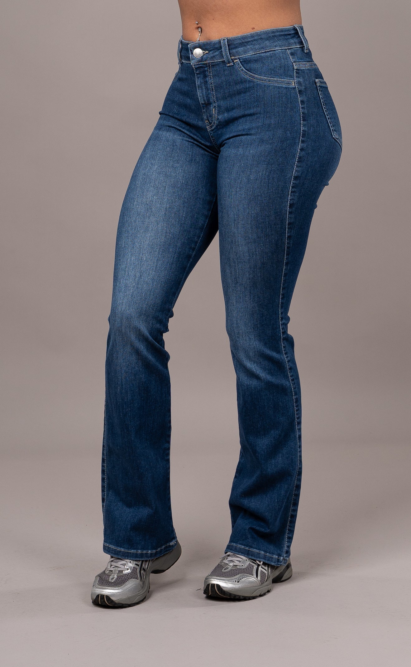 Flared Mid - Sapphire Blue