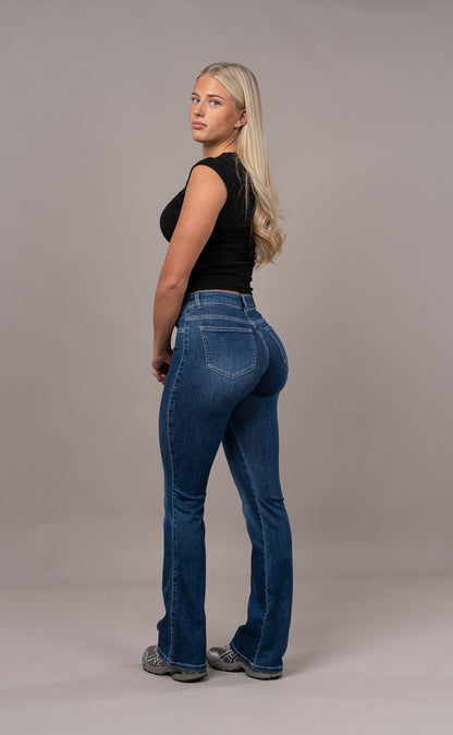 Flared Mid - Sapphire Blue