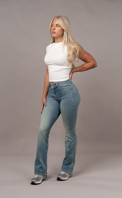 Flared Mid - Distorted Blue