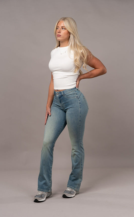 Flared Mid - Distorted Blue