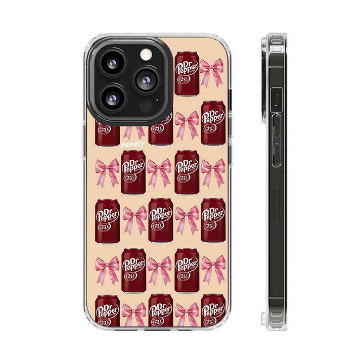 Kawaii Dr Pepper Can Phone Case From iPhone 16 15 14 13 12 11 X Pro Max Plus Samsung Galaxy S24.99 S24 S23 S22 S21 Ultra Plus
