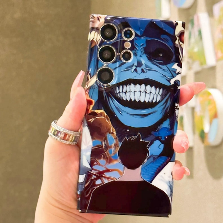 Dark Hunter Phone Case – Dark Shadow Anime Design for iPhone 15 Pro Max/14/13/12/11/XR/SE – Gift for Anime Fans