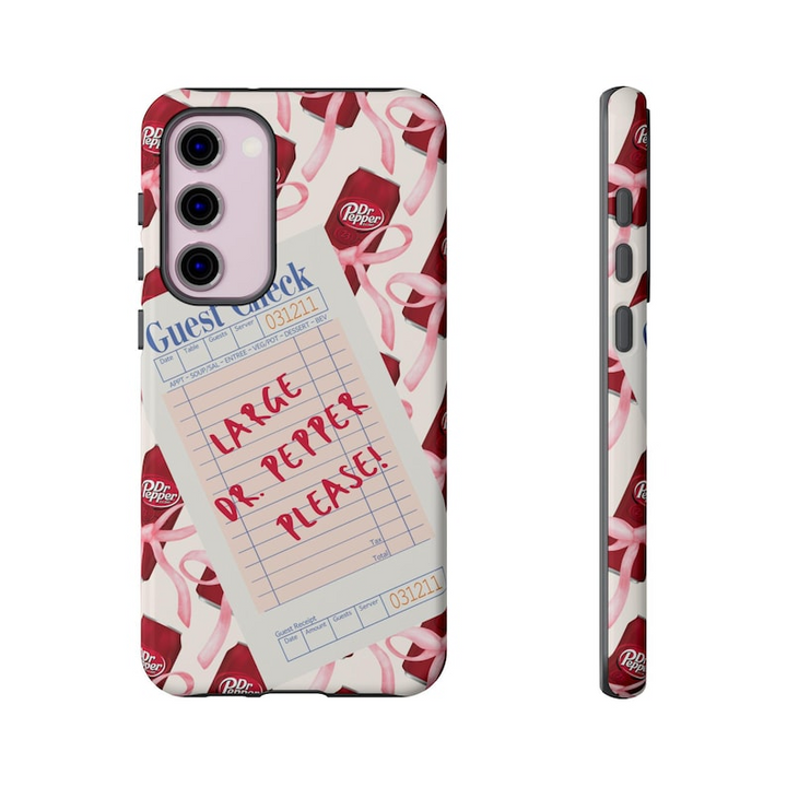 Bold Dr Pepper Pop Art Case From iPhone 16 15 14 13 12 11 X Pro Max Plus Samsung Galaxy S24.99 S24 S23 S22 S21 Ultra Plus