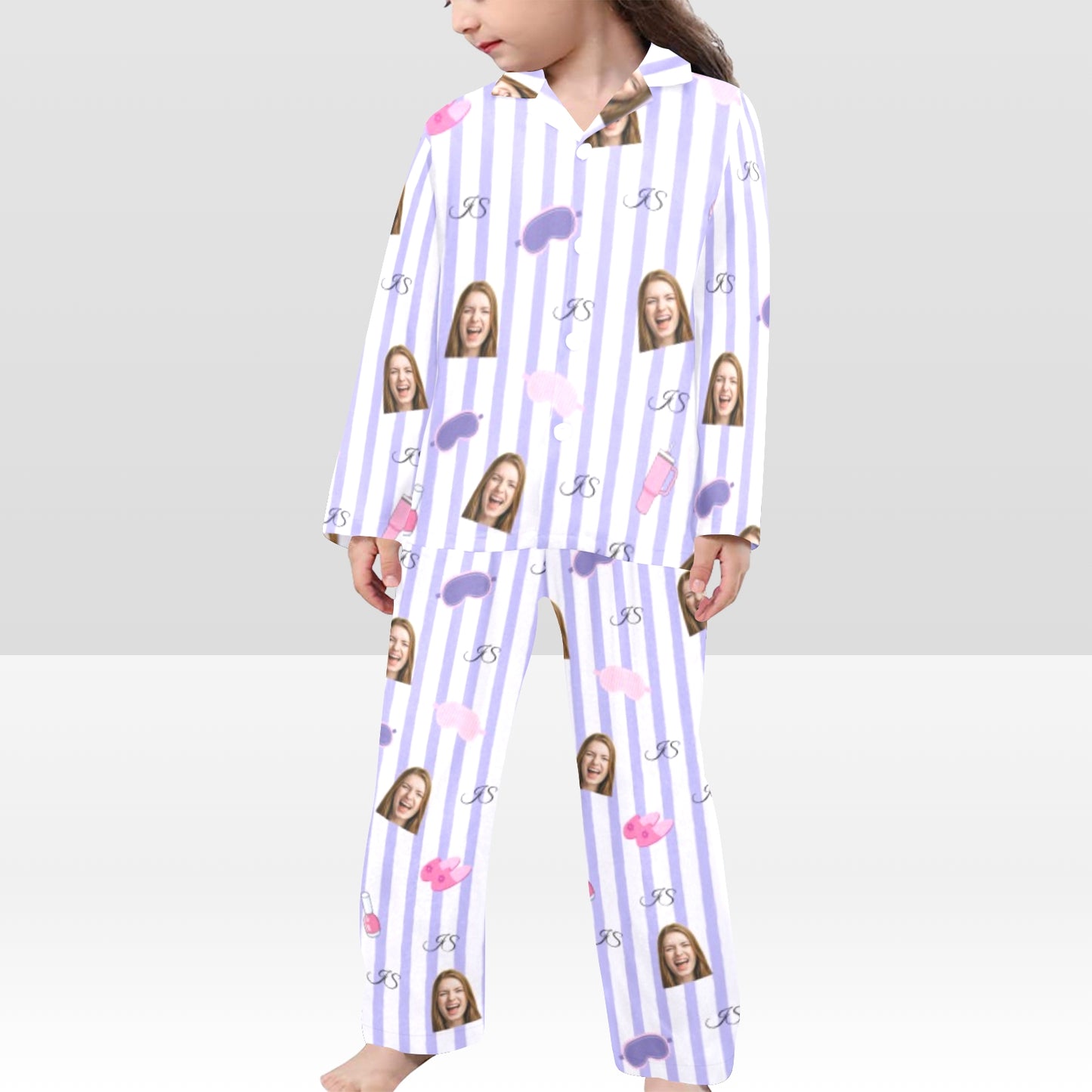 Custom Family Pajamas – Personalized Name, Color & Photo , Matching Set for Dad, Mom & Kids , Cozy Christmas Sleepwear Gift