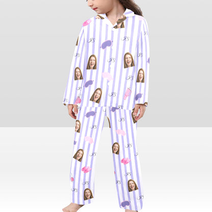 Custom Family Pajamas – Personalized Name, Color & Photo , Matching Set for Dad, Mom & Kids , Cozy Christmas Sleepwear Gift