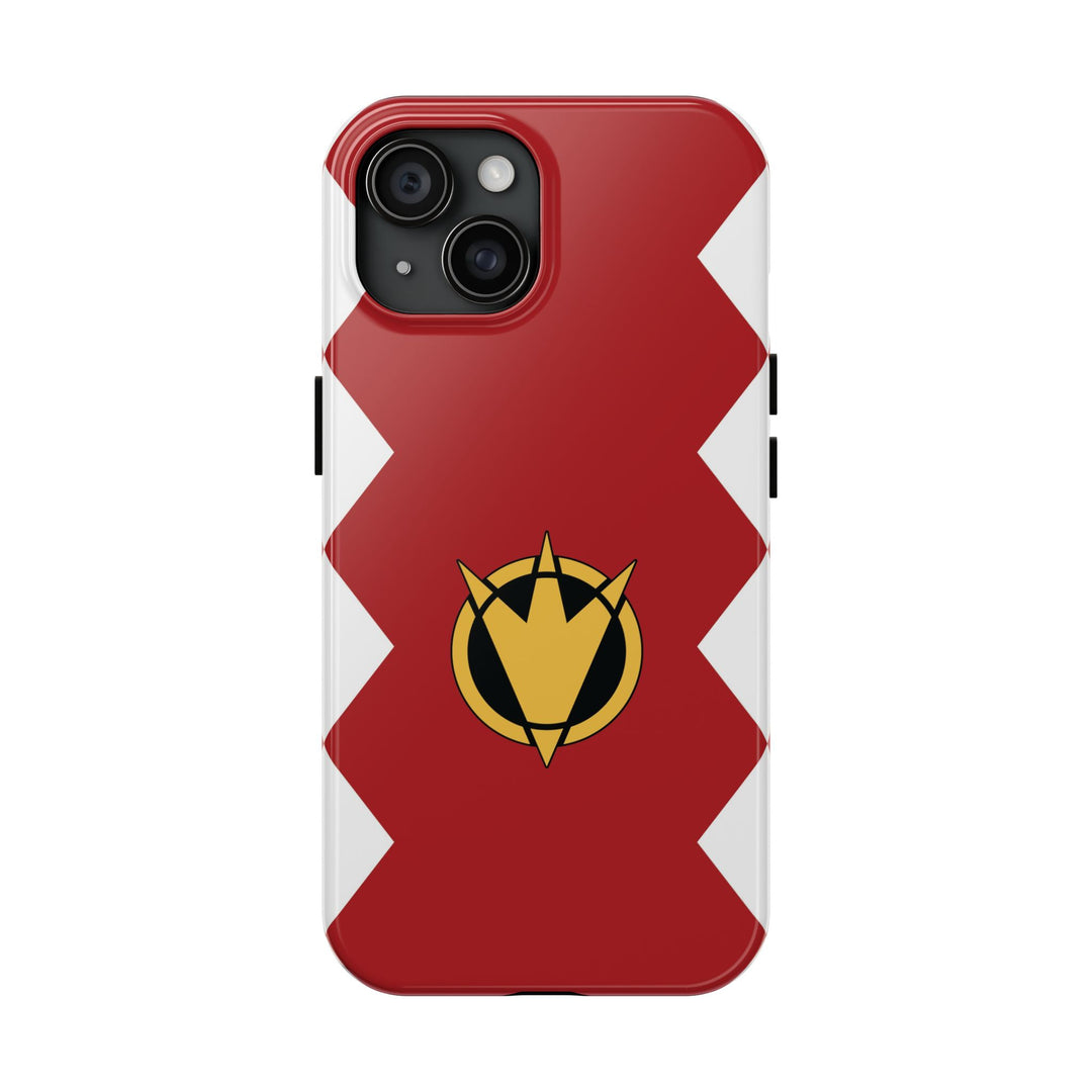 Mighty Morphin’ Phone Case – Power Rangers-Inspired Design, Dino Emblems, Bold Retro Colors, Glossy Armor for ‘90s Kids & Gen Z Heroes