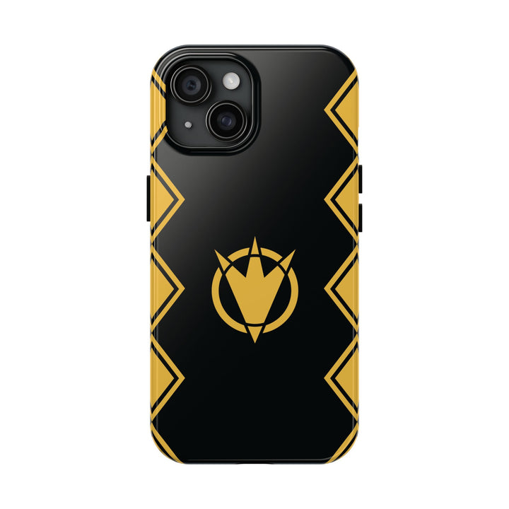 Mighty Morphin’ Phone Case – Power Rangers-Inspired Design, Dino Emblems, Bold Retro Colors, Glossy Armor for ‘90s Kids & Gen Z Heroes
