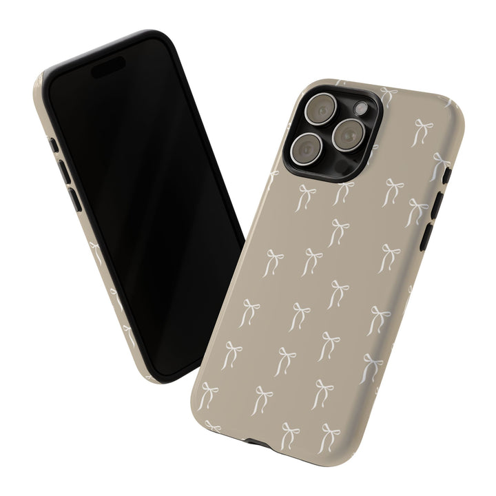 Ribbon Pattern Aesthetic Phone Case – iPhone 11/12/13/14/15/16 & Samsung Galaxy S21/S22/S23/S24/Z Flip/Z Fold