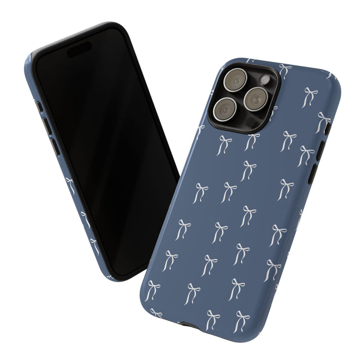 Ribbon Pattern Aesthetic Phone Case – iPhone 11/12/13/14/15/16 & Samsung Galaxy S21/S22/S23/S24/Z Flip/Z Fold