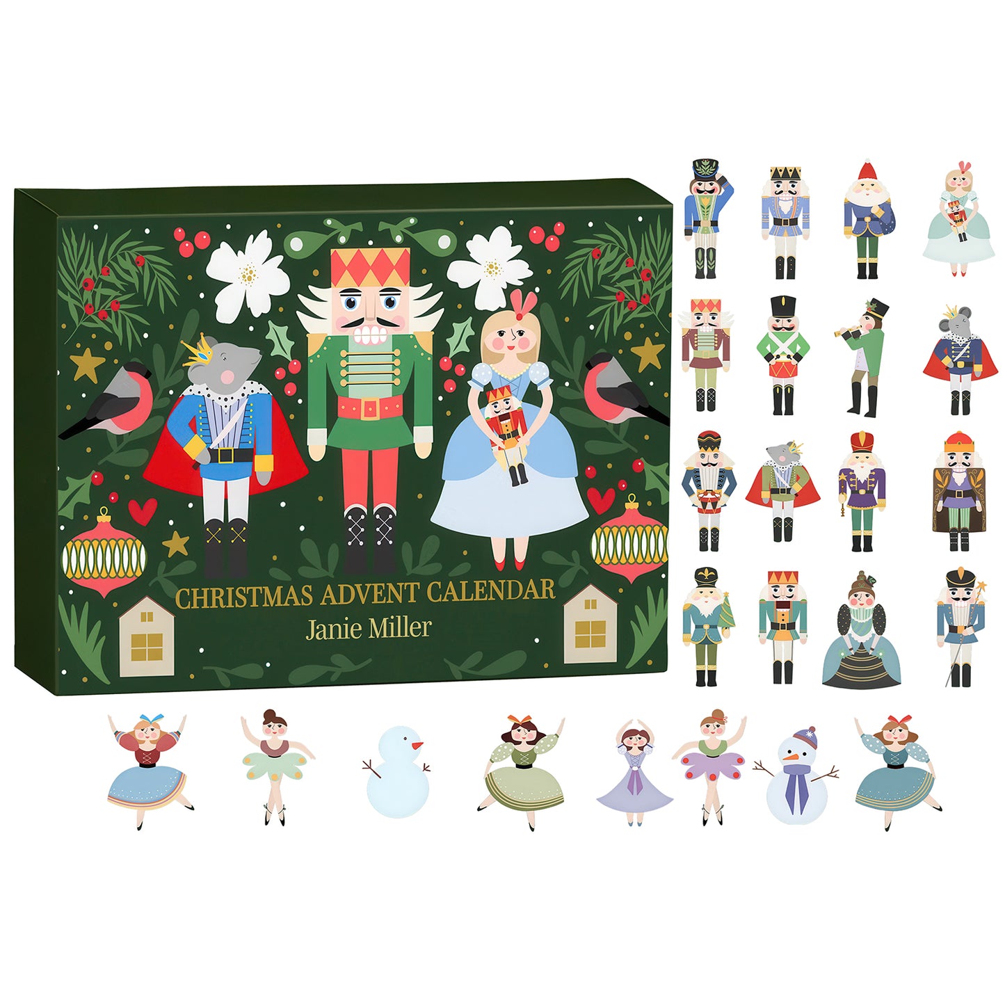 Custom Nutcracker Advent Calendar – Personalized Christmas Countdown Gift