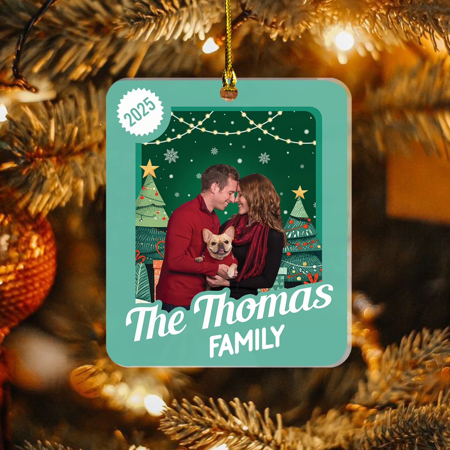 Personalized Family Christmas Ornament 2025 – Custom Family Keepsake