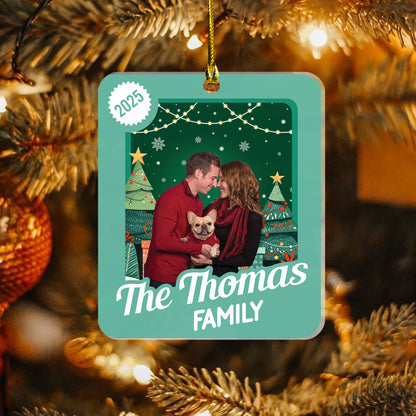 Personalized Family Christmas Ornament 2025 – Custom Family Keepsake