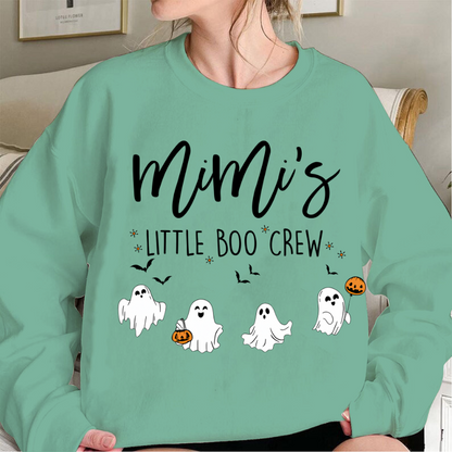 Comfort Colors Halloween Grandma Sweatshirt – Personalized Boo Crew Family Design