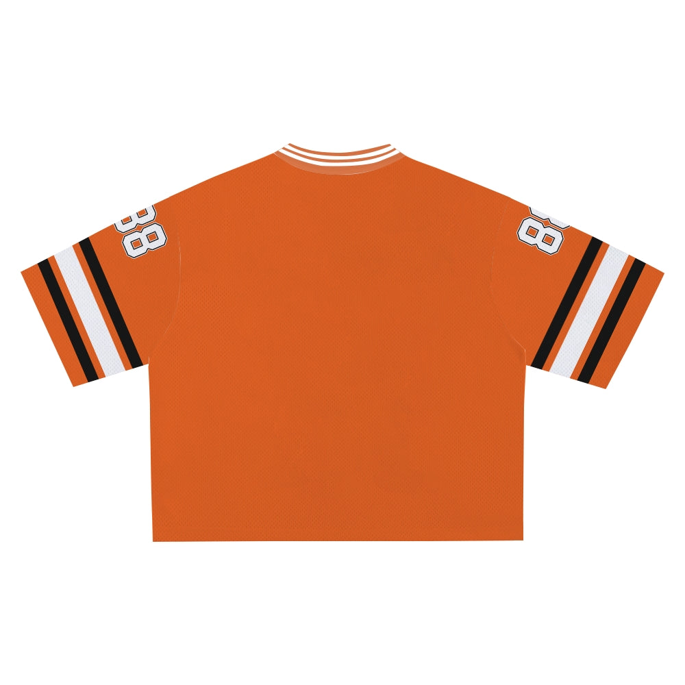 Custom Football Jersey Crop Top – Personalized Sport Uniform with Team Name & Number