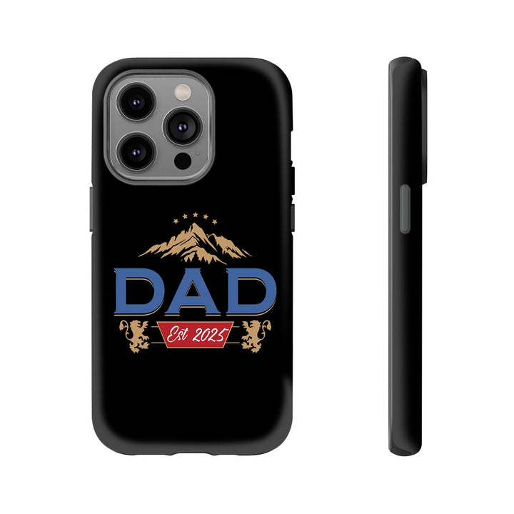 "DAD Est. 2024.99" Phone Case – New Dad Gift for iPhone 11–16, Samsung Galaxy S21–S24, Z Flip/Fold – Black Matte
