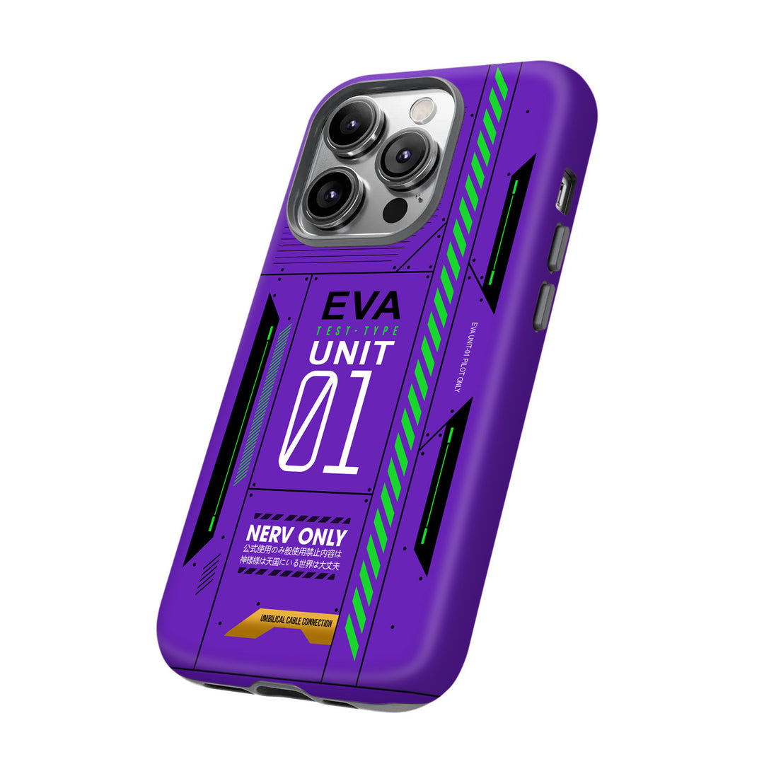 EVA Unit 01 Inspired Case for iPhone 16, 15, 14, 13, 12, 11 | Samsung Galaxy S24/ S24.99, S23, S22 Series