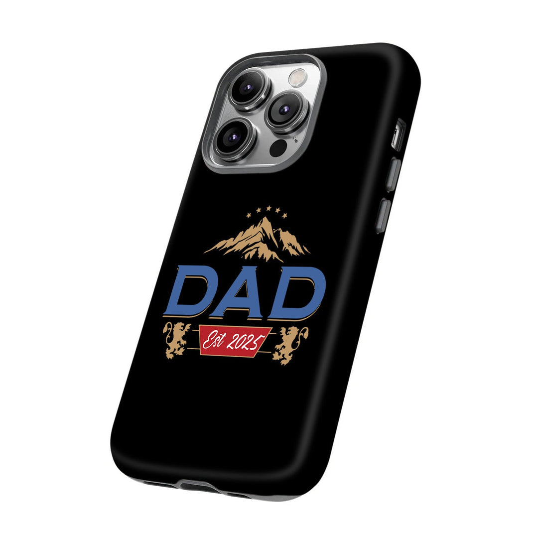 "DAD Est. 2024.99" Phone Case – New Dad Gift for iPhone 11–16, Samsung Galaxy S21–S24, Z Flip/Fold – Black Matte