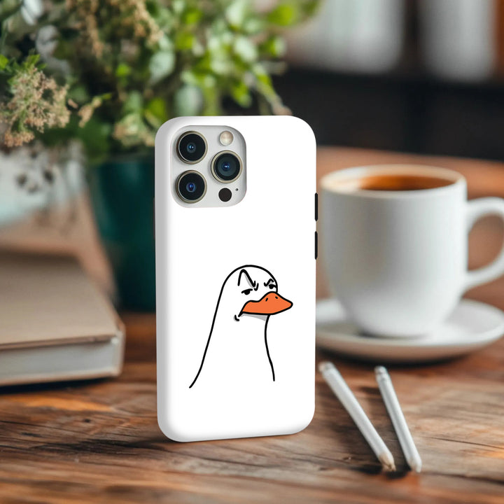 Quirky Character Phone Case Collection – Angry Duck, Cow Print Heart & Urban Camo