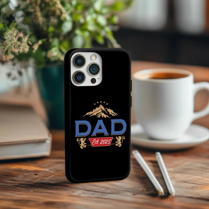 "DAD Est. 2024.99" Phone Case – New Dad Gift for iPhone 11–16, Samsung Galaxy S21–S24, Z Flip/Fold – Black Matte