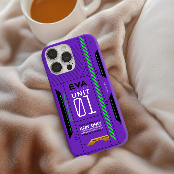 EVA Unit 01 Inspired Case for iPhone 16, 15, 14, 13, 12, 11 | Samsung Galaxy S24/ S24.99, S23, S22 Series