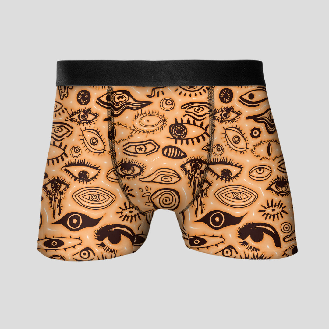 Men’s Boxer Briefs Artistic Eye Print Underwear | Soft Breathable Stretrunks Fashion Streetwear Aesthetic Giftchy