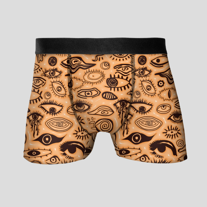 Men’s Boxer Briefs Artistic Eye Print Underwear | Soft Breathable Stretrunks Fashion Streetwear Aesthetic Giftchy