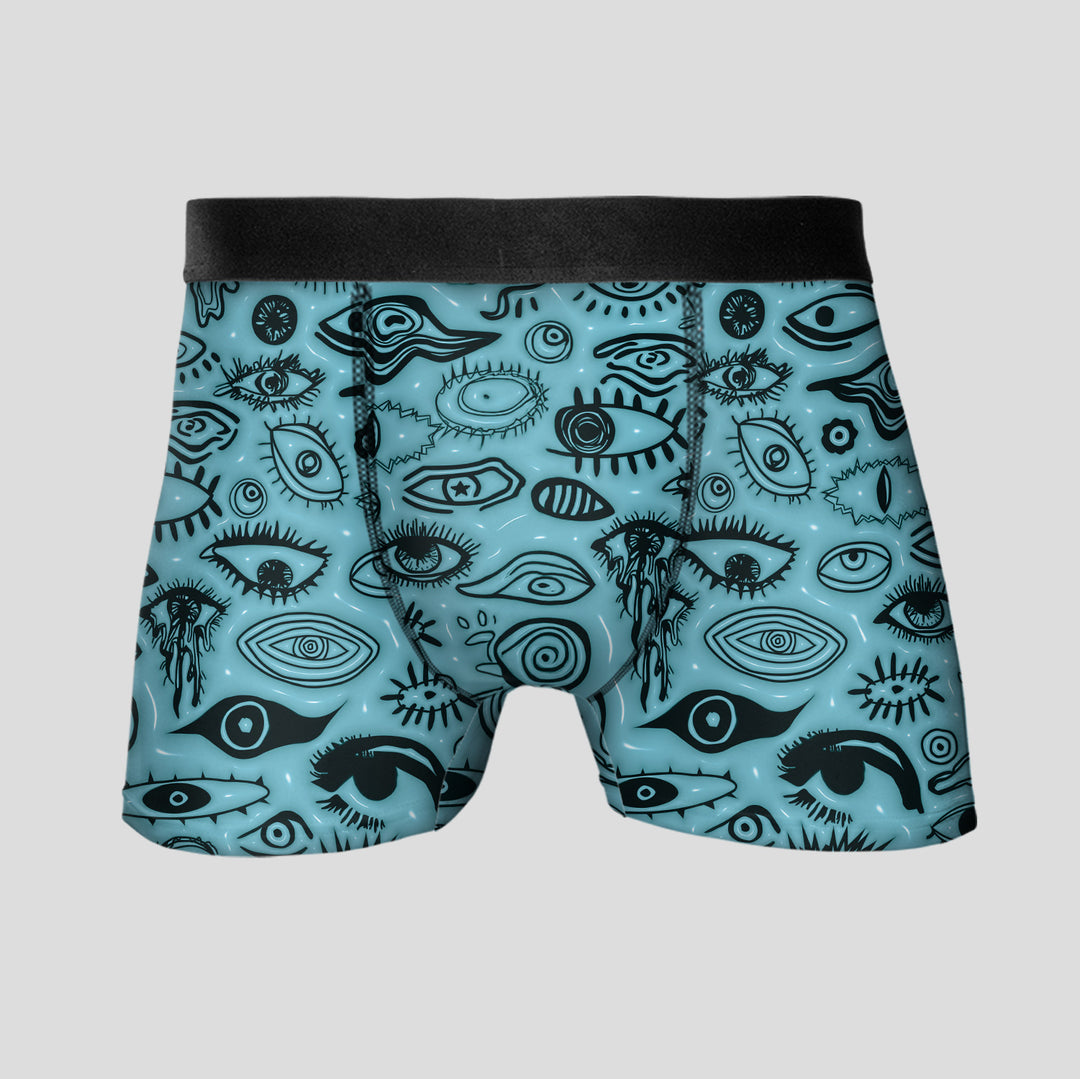 Men’s Boxer Briefs Artistic Eye Print Underwear | Soft Breathable Stretrunks Fashion Streetwear Aesthetic Giftchy