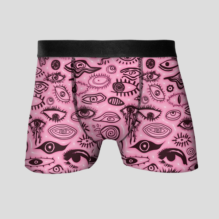 Men’s Boxer Briefs Artistic Eye Print Underwear | Soft Breathable Stretrunks Fashion Streetwear Aesthetic Giftchy