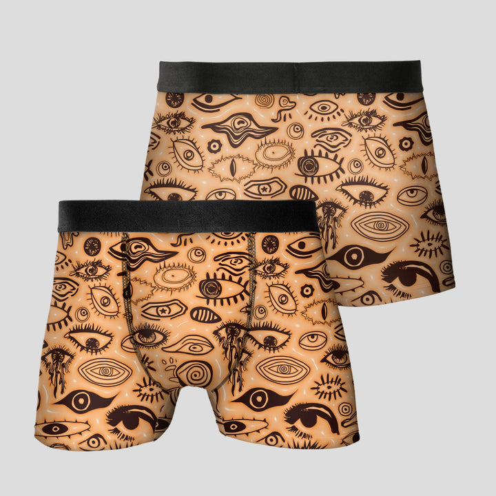 Men’s Boxer Briefs Artistic Eye Print Underwear | Soft Breathable Stretrunks Fashion Streetwear Aesthetic Giftchy