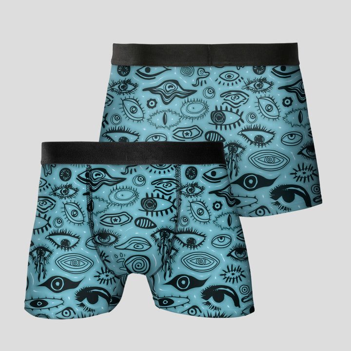 Men’s Boxer Briefs Artistic Eye Print Underwear | Soft Breathable Stretrunks Fashion Streetwear Aesthetic Giftchy