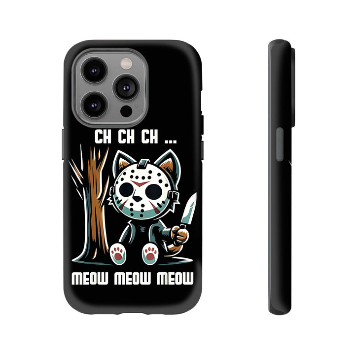 “Meow Meow... But Make It Murder” - Horror Meme Cat Phonecase iPhone 16 15 14 13 12 11 Pro Max 8 Plus X Samsung Galaxy S24 S23 S22 Ultra