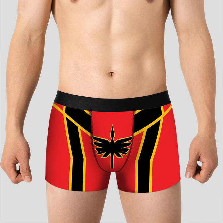Epic Power Ranger Boxer Briefs - Bold, Comfortable Men's Underwear for Heroic Street Style, Soft Stretchy Gift