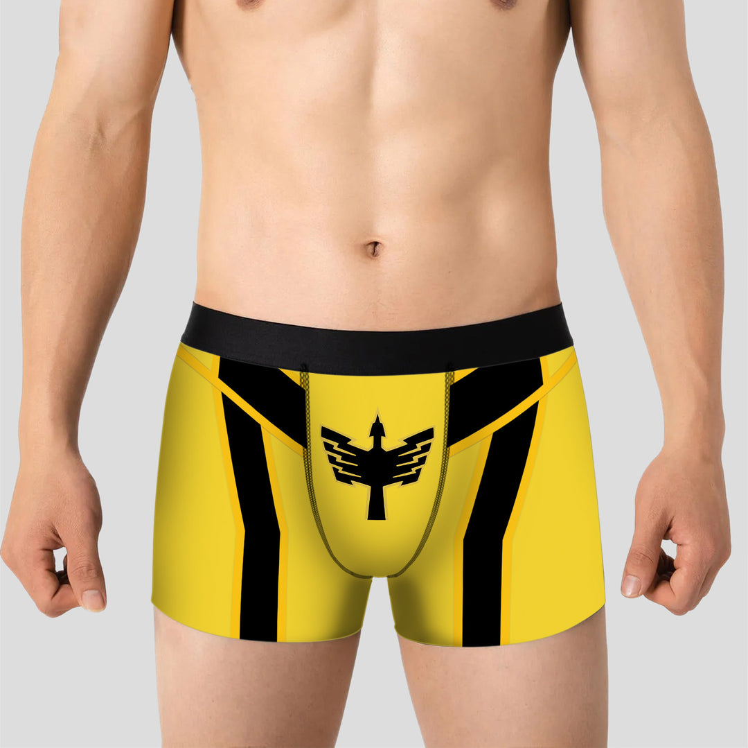 Epic Power Ranger Boxer Briefs - Bold, Comfortable Men's Underwear for Heroic Street Style, Soft Stretchy Gift