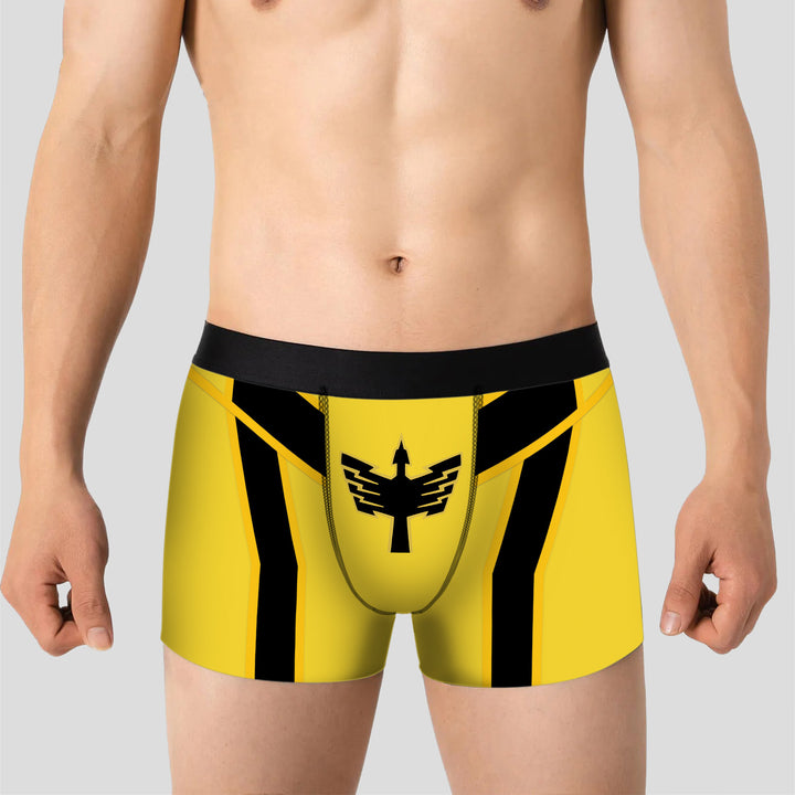 Epic Power Ranger Boxer Briefs - Bold, Comfortable Men's Underwear for Heroic Street Style, Soft Stretchy Gift