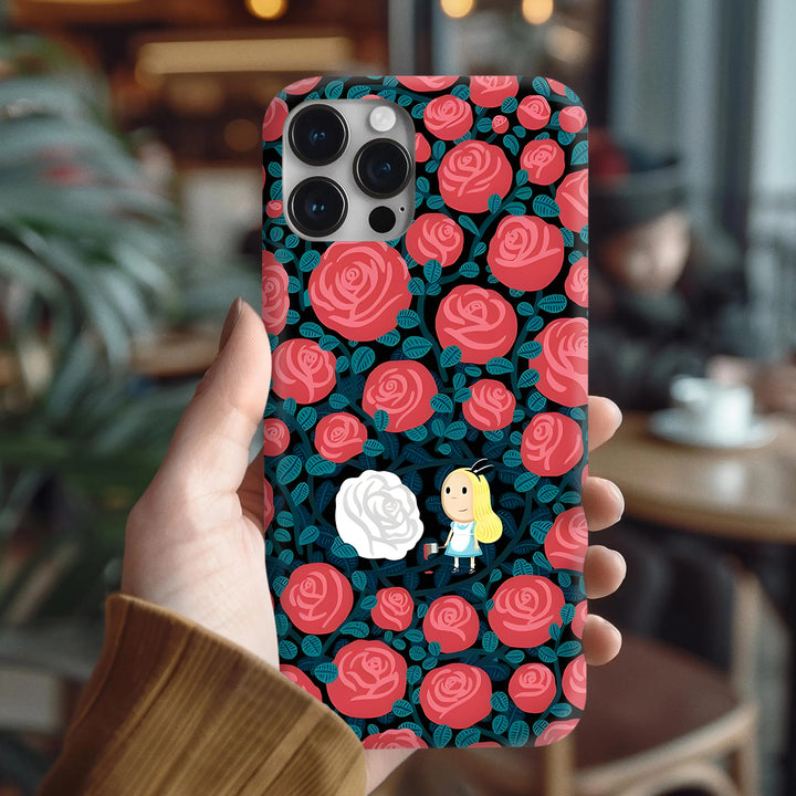 Playful Doodle Phone Case Collection – Pink Characters, Sketchbook Style, and Rose Garden Girl