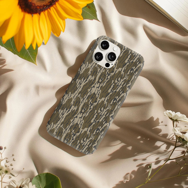 Camouflage Phone Case for iPhone 11–16, Samsung Galaxy S21–S24, Z Flip/Fold – Blue & Gray Camo Styles