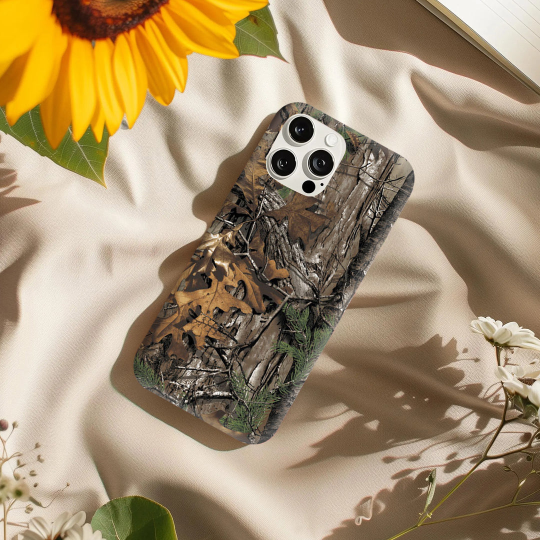 Forest Camo iPhone Case – Outdoor Style for iPhone 11, 12, 13, 14, 15, 16 Series, Samsung