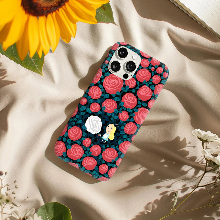 Playful Doodle Phone Case Collection – Pink Characters, Sketchbook Style, and Rose Garden Girl