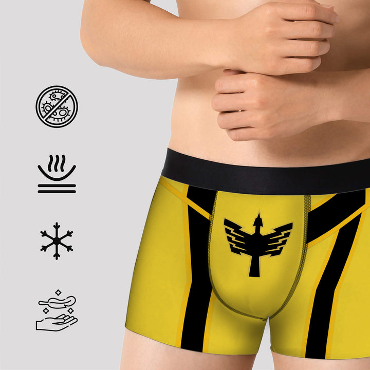 Epic Power Ranger Boxer Briefs - Bold, Comfortable Men's Underwear for Heroic Street Style, Soft Stretchy Gift