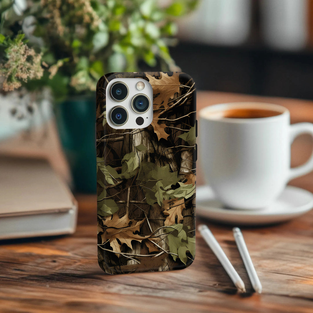 Forest Camo iPhone Case – Outdoor Style for iPhone 11, 12, 13, 14, 15, 16 Series, Samsung