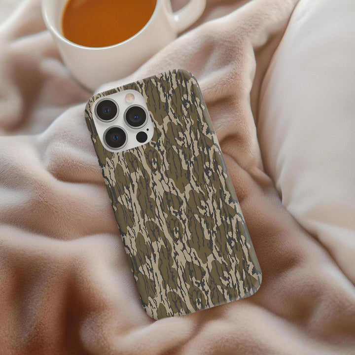 Camouflage Phone Case for iPhone 11–16, Samsung Galaxy S21–S24, Z Flip/Fold – Blue & Gray Camo Styles