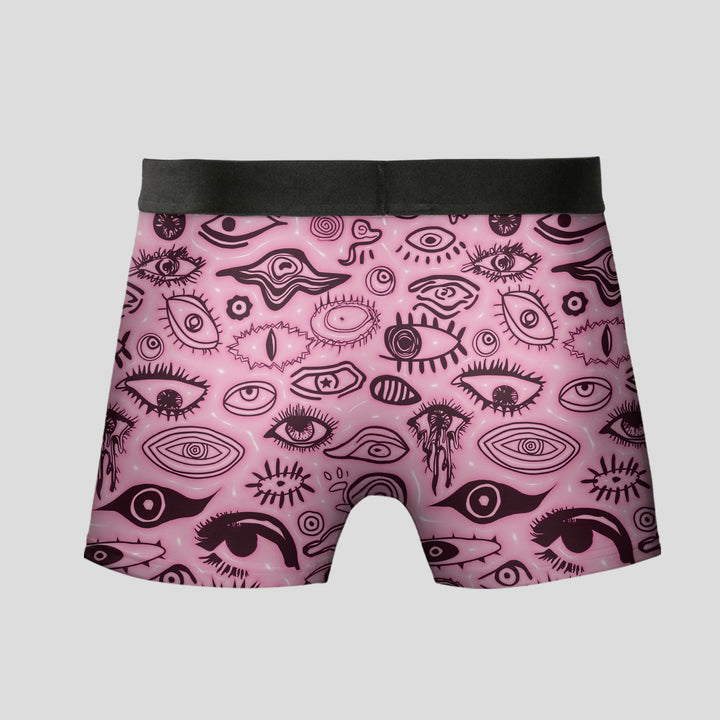 Men’s Boxer Briefs Artistic Eye Print Underwear | Soft Breathable Stretrunks Fashion Streetwear Aesthetic Giftchy