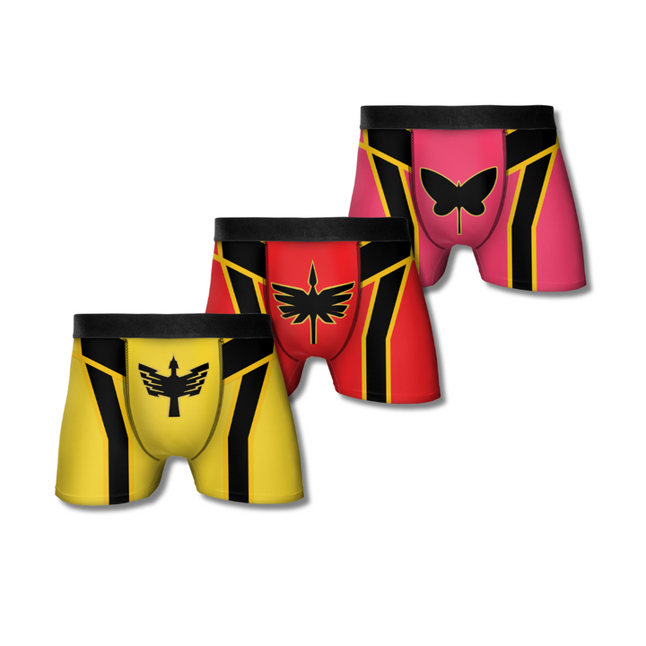 Epic Power Ranger Boxer Briefs - Bold, Comfortable Men's Underwear for Heroic Street Style, Soft Stretchy Gift