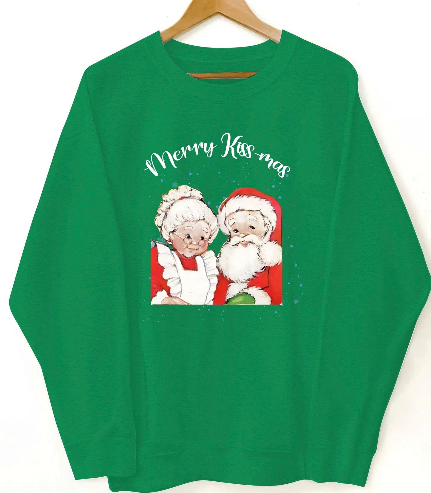 Custom Christmas Sweatshirt – Personalized Santa & Mrs. Claus Graphic Pullover, Funny Holiday Gift with Custom Text Option, Cozy Unisex Crewneck for Couples, Family & Friends