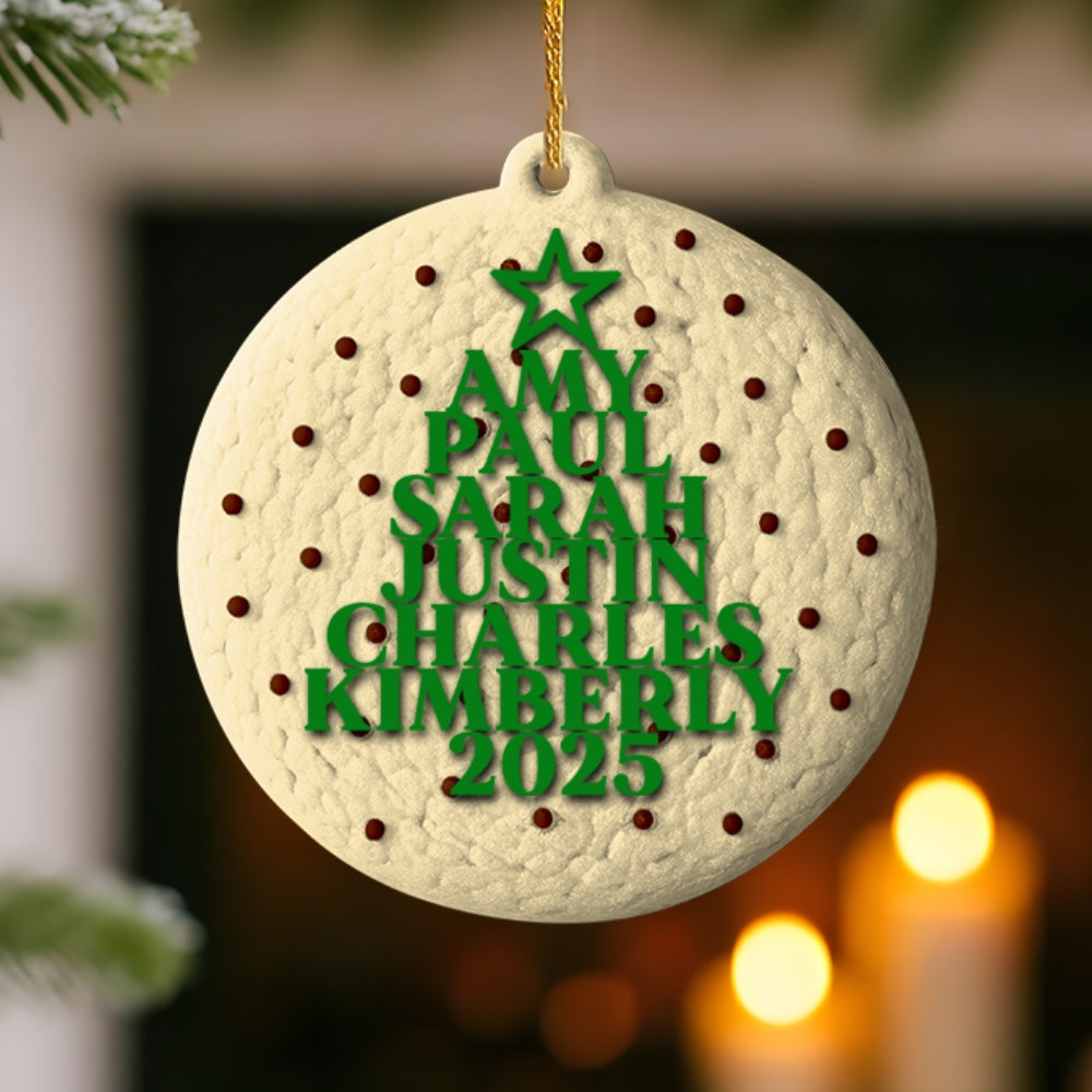 Travel Goal Destination Of The Year - Personalized Custom Wood Acrylic Ornament 2 Layer