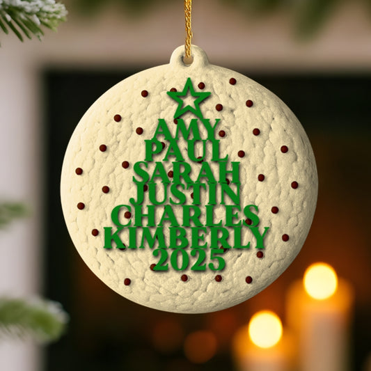 Travel Goal Destination Of The Year - Personalized Custom Wood Acrylic Ornament 2 Layer