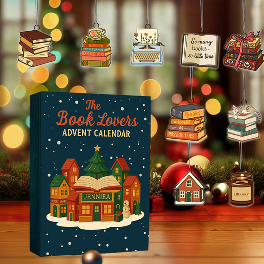 The Book Lovers Advent Calendar – Personalized Christmas Countdown Box for Readers, Bibliophiles & Bookworms, Custom Name Bookstore Holiday Gift Set