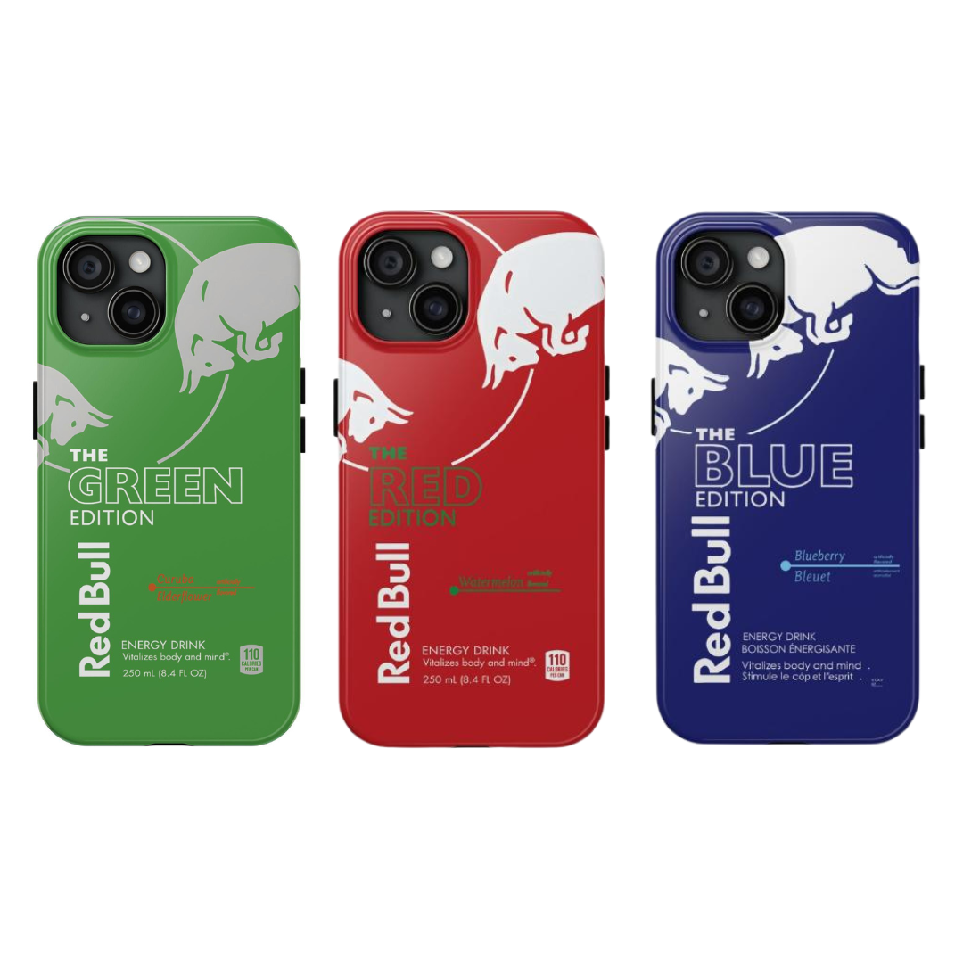 Red Bull Limited Edition Tough Phone case For iPhone 16/15/14/13/12/11/8/7, XR, XS, X, Pro Max, Samsung Galaxy S24