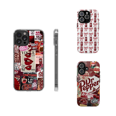 Bold Dr Pepper Pop Art Case From iPhone 16 15 14 13 12 11 X Pro Max Plus Samsung Galaxy S24.99 S24 S23 S22 S21 Ultra Plus